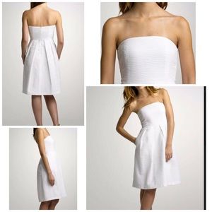 J. Crew white Lorelei strapless cotton dress 731